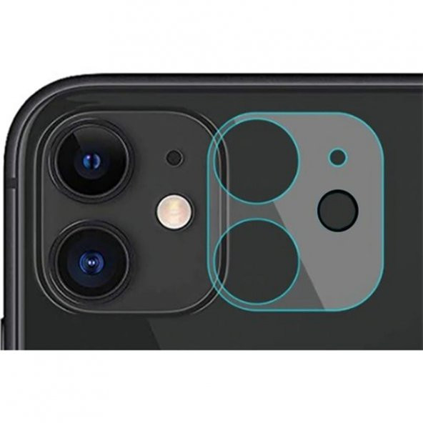 Apple Iphone 12 Mini 3D Arka Kamera lens koruyucu Tamperli Cam