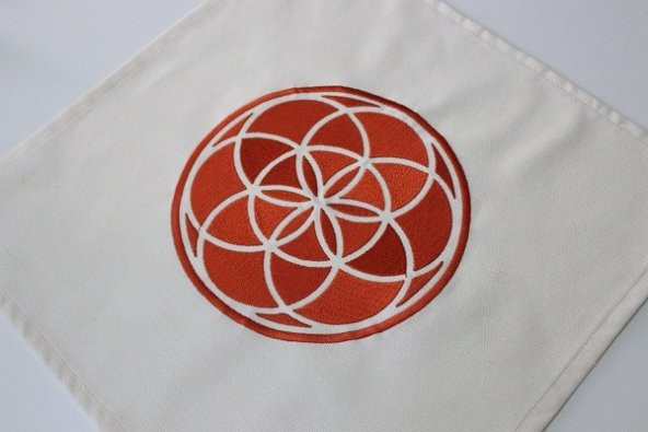 Yaşam Tohumu Grid Kumaş Üzerine Nakış İşleme - Yeni Versiyon - Resim 2