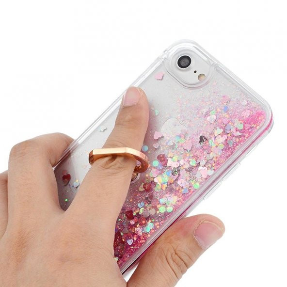 General Mobile GM8 Sulu Simli Yüzüklü Silikon Kılıf Kapak - 12