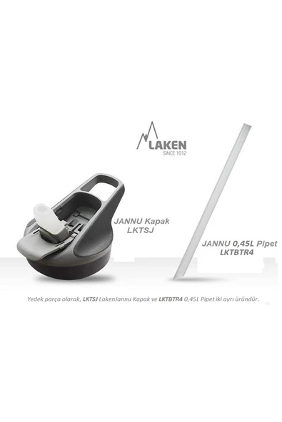 Laken Tritan Jannu Şişe 0,45L - Granit LKTN4G - 3