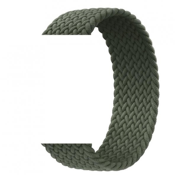 Apple Watch 38mm Small (14 cm Uzunluk) Örgü Solo Loop Koruma Kayış Kordon - 1