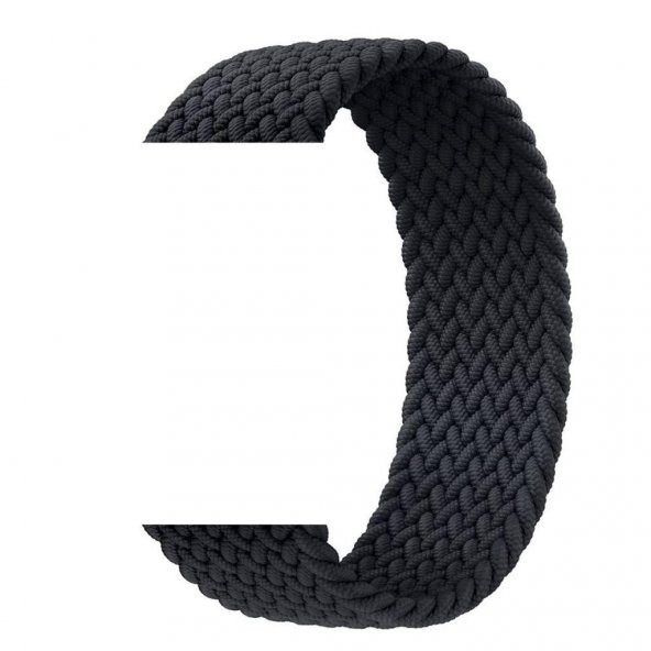 Apple Watch 38mm Small (14 cm Uzunluk) Örgü Solo Loop Koruma Kayış Kordon - 12