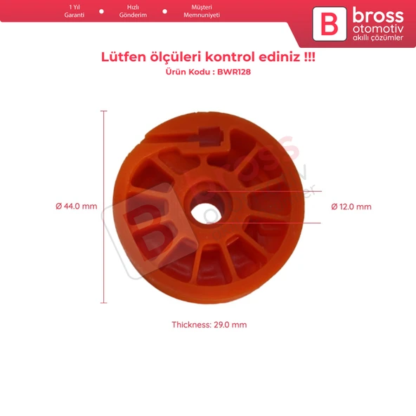 Citroen Renault Peugeot Rover 75 İçin Cam Kriko Makarası - 5