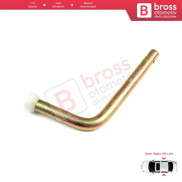 VW Transporter T4 Caravelle 1990-2003 için Arka Sürgülü Kapı Üst Makarası 701843436A - 2