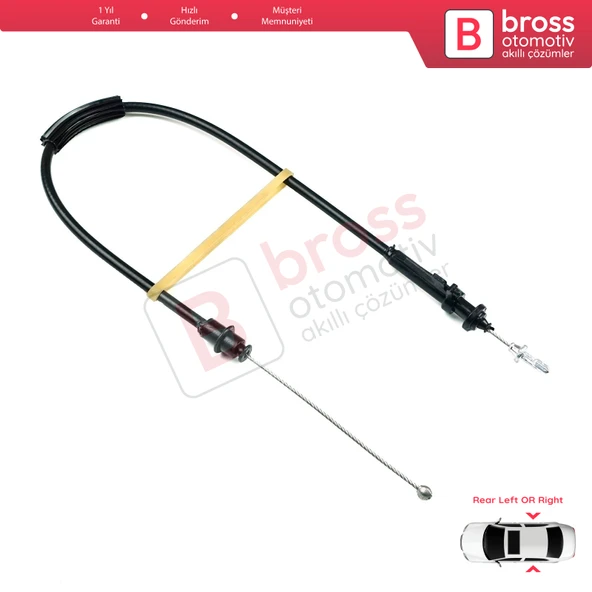 VW Passat B6 B7 2005-2015 CC 3C0837017B İçin Arka Sağ veya Sol Dış Kapı Kilidi Açma Teli