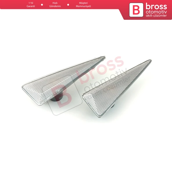 Renault İçin Beyaz Sağ Sol Yan Çamurluk Sinyali 8200027150 7151 - 5