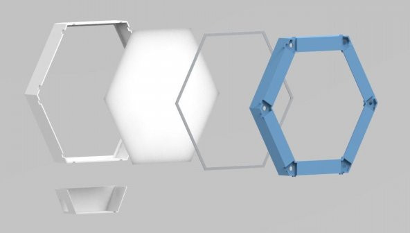 Hexagon Light Akıllı Lamba Plastik Aparat