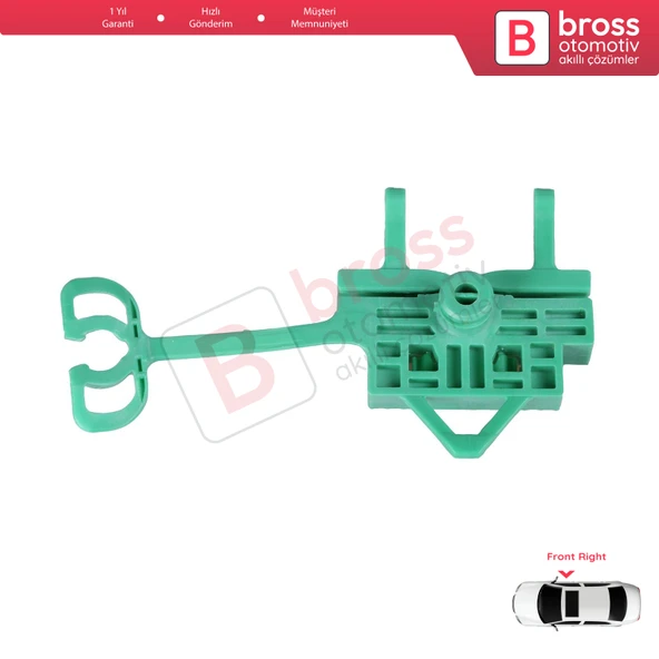 Fiat Linea 323 110 2007-2018 51892560 İçin Elektrikli Ön Sağ Kapı Cam Kriko Tamir Klipsi - 4