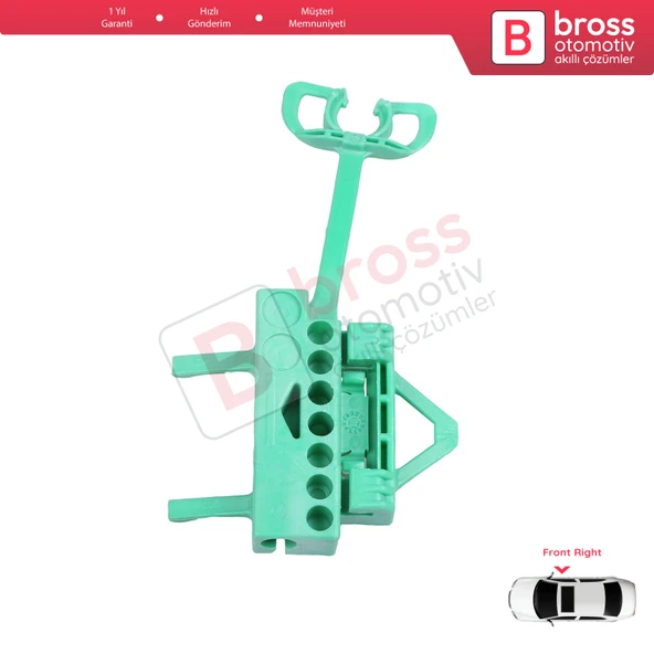 Fiat Linea 323 110 2007-2018 51892560 İçin Elektrikli Ön Sağ Kapı Cam Kriko Tamir Klipsi - 3