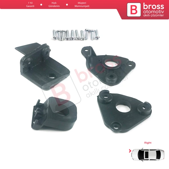 VW Caddy MK3 2K 2C Touran MK1 1T3 2010-2015 2K5998226 İçin Sağ Ön Far Ayak Tamir Seti - 3