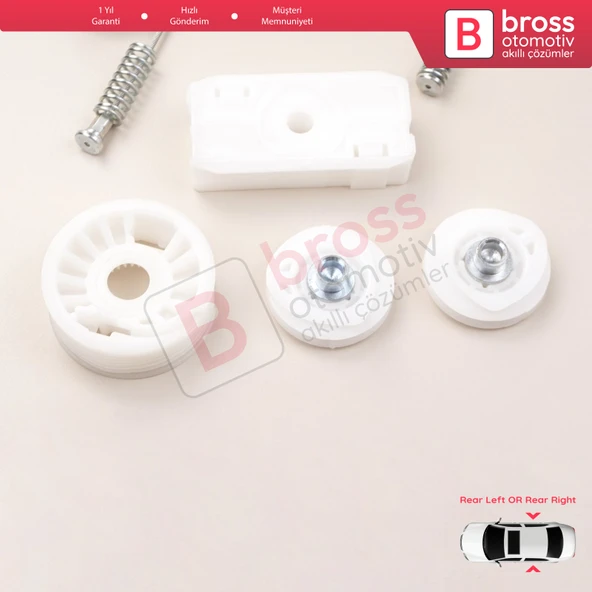 Ford Mustang MK5 S197 2005-2014 Convertible Coupe İçin Elektrikli Arka Sağ veya Sol Cam Kriko Seti - Resim 3