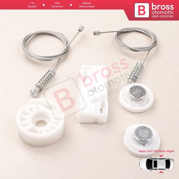 Ford Mustang MK5 S197 2005-2014 Convertible Coupe İçin Elektrikli Arka Sağ veya Sol Cam Kriko Seti ürün görseli