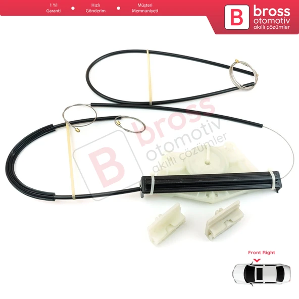 VW Touareg MK1 7L Porsche Cayenne 9PA 955 957 2002-2010 İçin Elektrikli Ön Sağ Cam Kriko Tamir Seti - 5