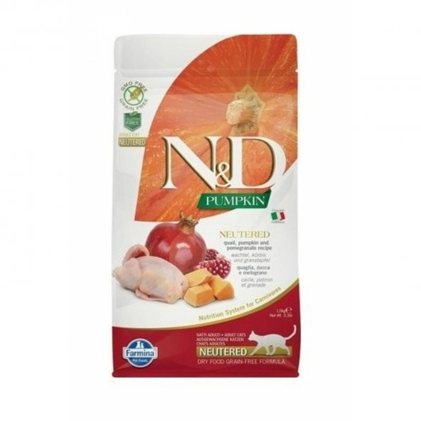 Tahılsız Bıldırcın Etli Balkabaklı Kısırlaştırılmış Kedi Maması - 5 kg - 2