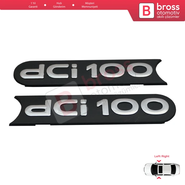 Renault Master MK2 Opel Movano Nissan Interstar X70 İçin dci100 Kapı Çıta Monogram Amblemi Yazısı - 3