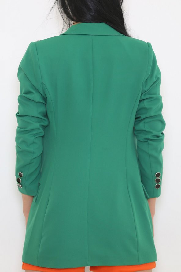 Blazer Ceket Yeşil - 9