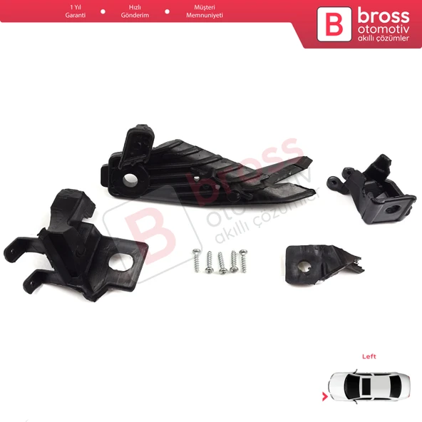 Renault Megane BFB K9A B9A MK4 2016-On 260601571R İçin Sol Ön Far Ayak Tamir Seti