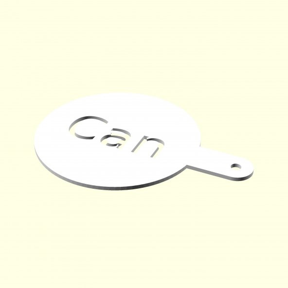 Can Kişiye İsime İsme Özel Kahve Stencil Stensıl Şablon Cafeler İçin Sevgiliye Eşe Hediyelik Hediyesi Dekoratif Organik Plastik