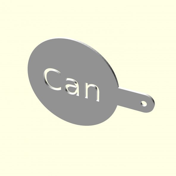 Can Kişiye İsime İsme Özel Kahve Stencil Stensıl Şablon Cafeler İçin Sevgiliye Eşe Hediyelik Hediyesi Dekoratif Organik Plastik - 5