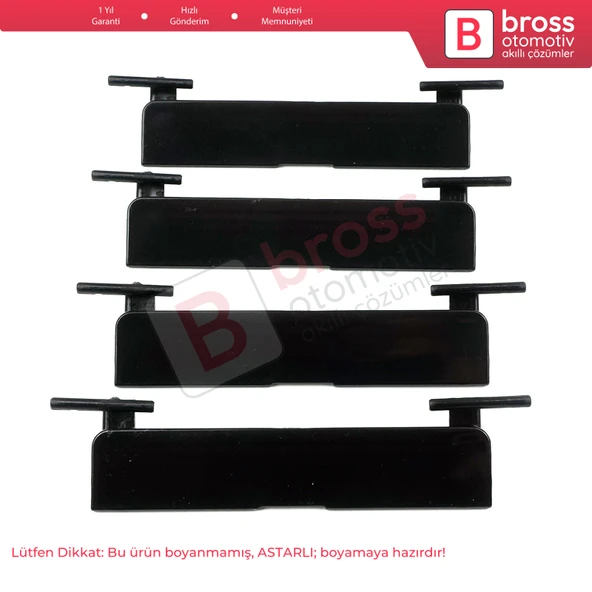 Mercedes C W204 İçin 4 Adet Tavan Oluk Çıtası Port Bagaj Kapağı 20469071829040 95*20 mm - 2
