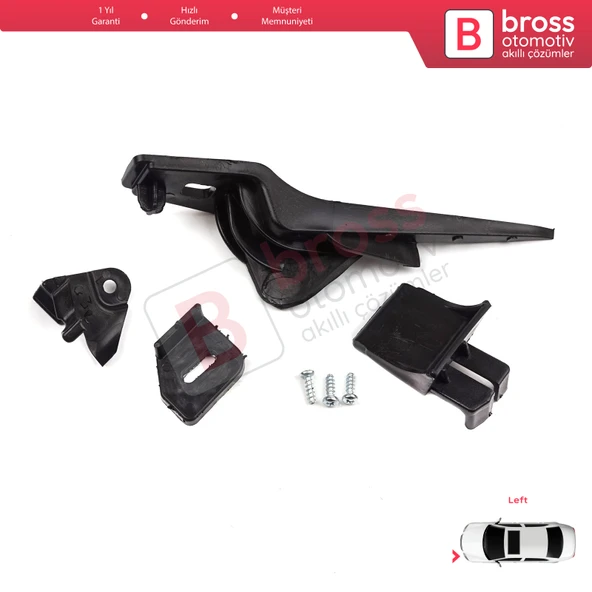 Ford Fiesta B299 B409 B479 2013-2019 D2BZ13008L İçin Sol Ön Far Ayak Tamir Seti