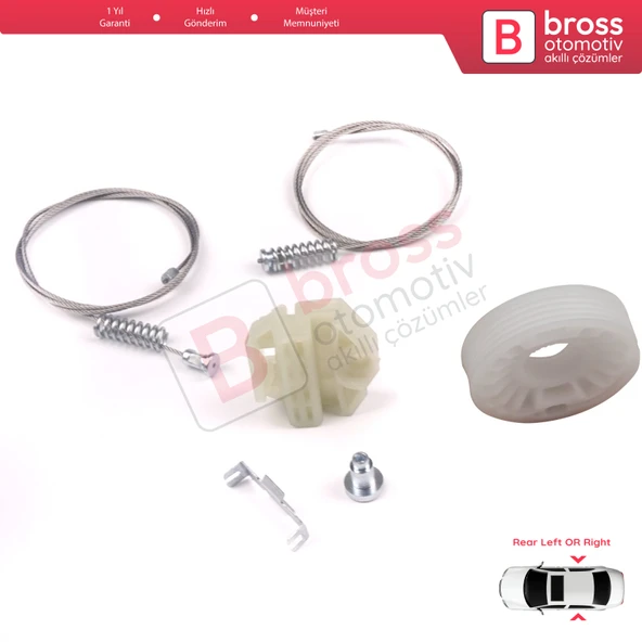 Opel Vectra B J96 1995-2004 4/5 Door İçin Elektrikli Arka Sağ veya Sol Kapı Cam Kriko Tamir Seti - 5