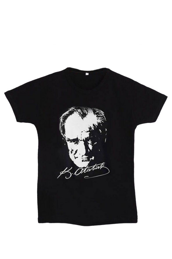 SİMİSSO *  Atatürk Baskılı Çocuk Tshirt | Siyah   SİMİSSO JİBOWE orjinal ürünler satıcısı