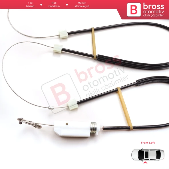 Audi TT TTS TTRS 8S FV 2014-2024 2-Kapı 8S0837461 İçin Elektrikli Sol Cam Kriko Tamir Seti - 4