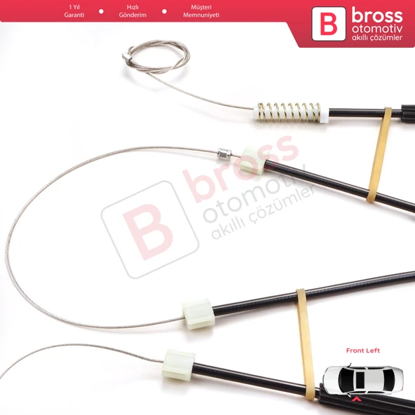 Audi TT TTS TTRS 8S FV 2014-2024 2-Kapı 8S0837461 İçin Elektrikli Sol Cam Kriko Tamir Seti - 3