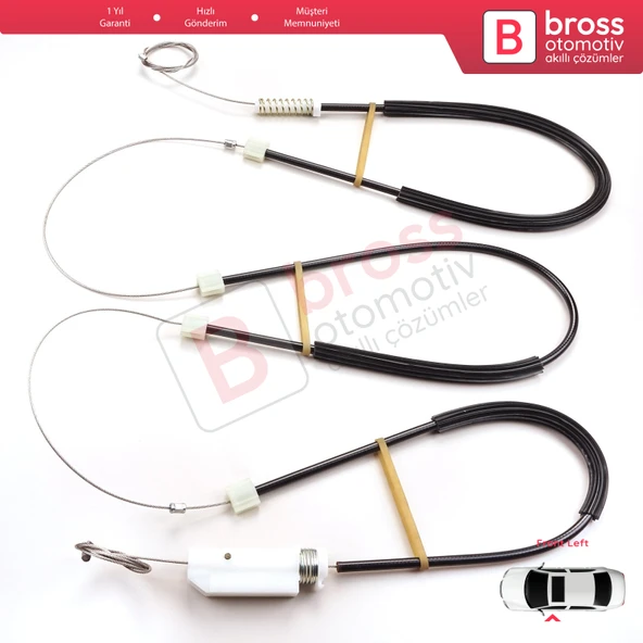 Audi TT TTS TTRS 8S FV 2014-2024 2-Kapı 8S0837461 İçin Elektrikli Sol Cam Kriko Tamir Seti - 2