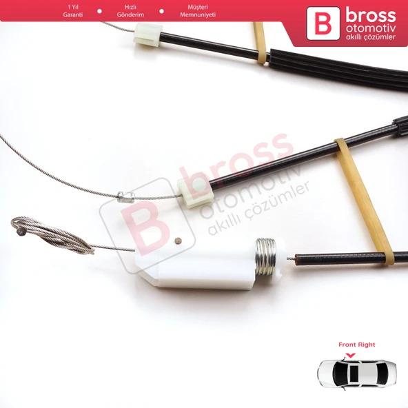 Audi TT TTS TTRS 8S FV 2014-2024 2-Kapı 8S0837462 İçin Elektrikli Sağ Cam Kriko Tamir Seti - 5