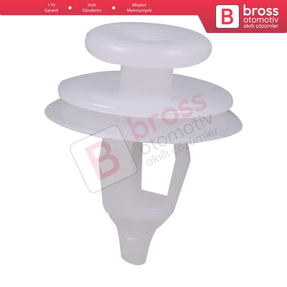 Citroen Peugeot için 10 Adet Kapı Pervazı Paneli Tutucu Klipsi Beyaz 699050 - 2