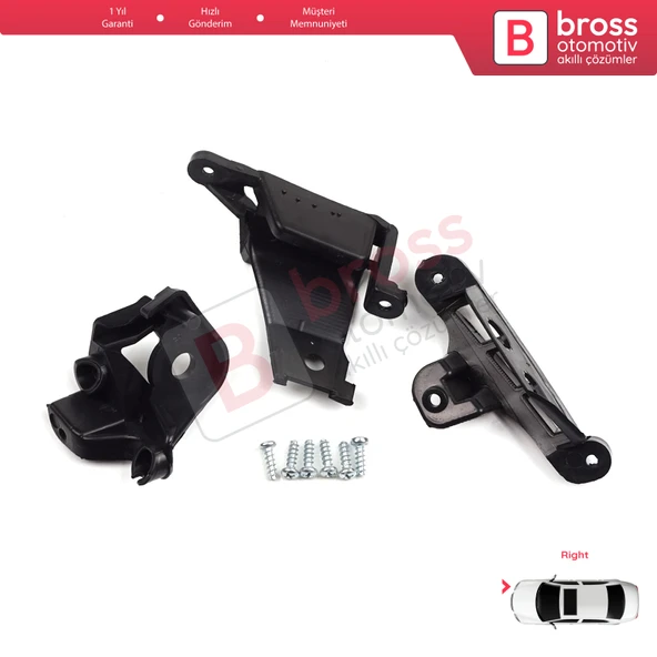 Peugeot 308 MK1 HB SW CC RCZ 408 T7 6212E4 İçin Sağ Ön Far Ayak Tamir Seti