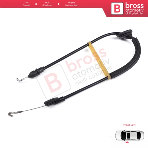 VW Caddy MK3 2K 2004-2015 Touran MK1 1T 2003-2015 2K0837113B İçin Ön Sol Kapı İç Açma Teli 53 cm - 4