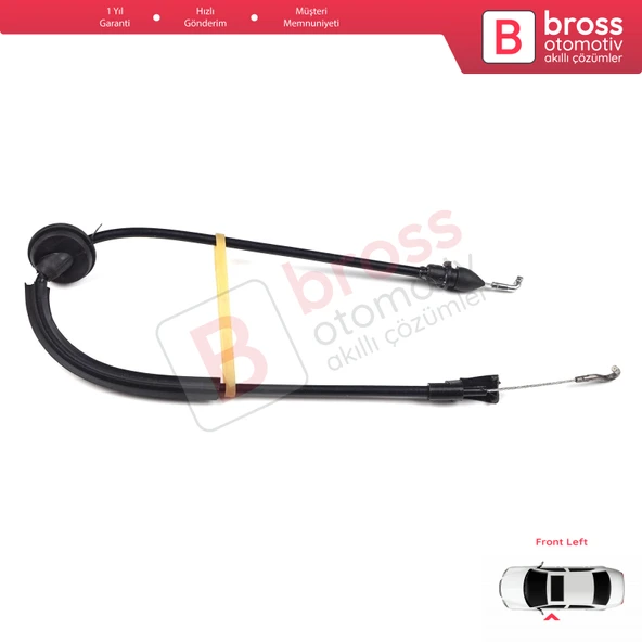 VW Caddy MK3 2K 2004-2015 Touran MK1 1T 2003-2015 2K0837113B İçin Ön Sol Kapı İç Açma Teli 53 cm - 2