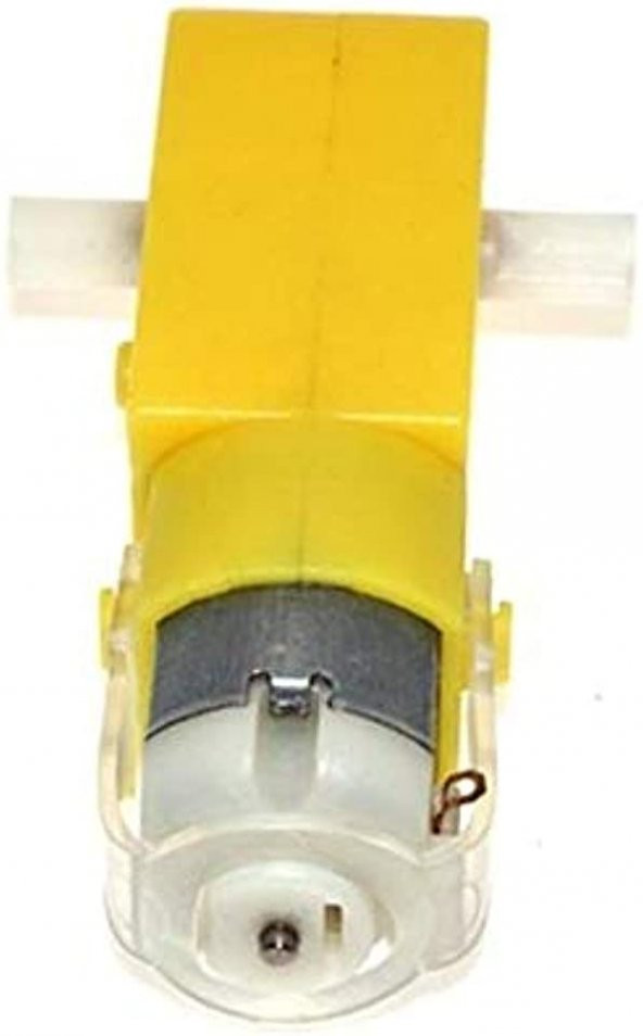 Robotoys 3-6V DC Vites Motoru Arduino 3-6 Volt Dc Motor Plastik Sarı Motor Proje Arabalar İçin