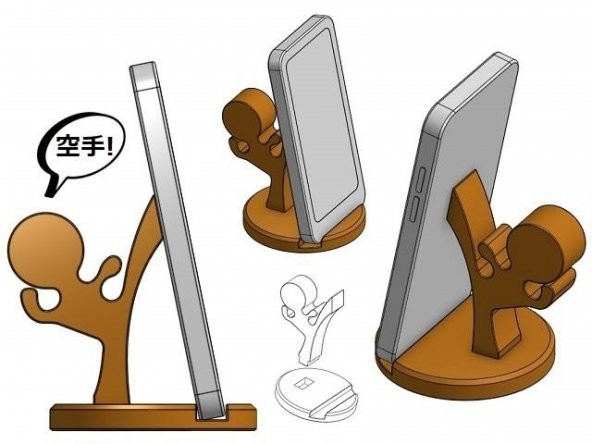 Karate Telefon Standı Plastik Aparat