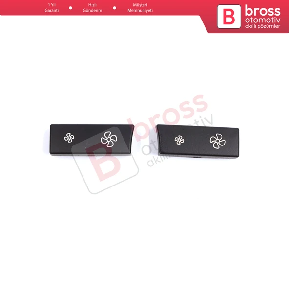 BMW 5 Serisi İçin 2 Parça Klima Düğme Kapağı 9233635; 9233644