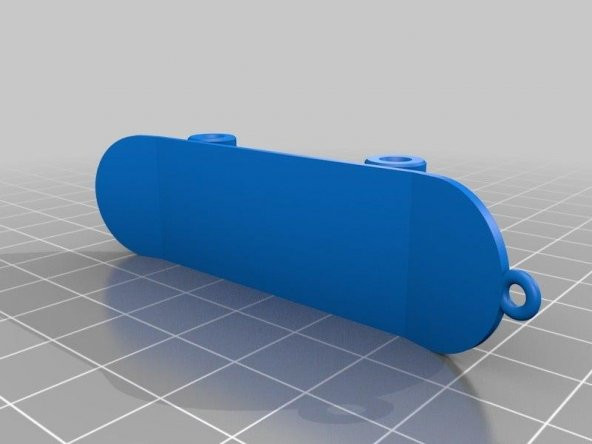 Kaykay Organik Plastikten Dekoratif  Tek Parça Anahtarlık