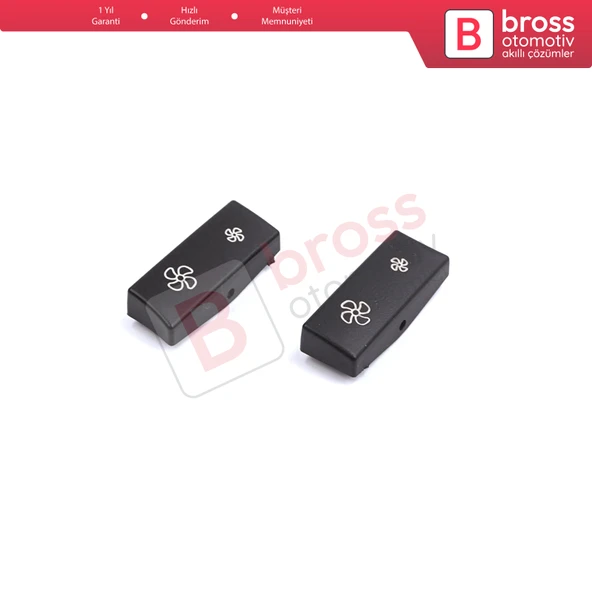 BMW 5 Serisi İçin 2 Parça Klima Düğme Kapağı 9233635; 9233644 - 4