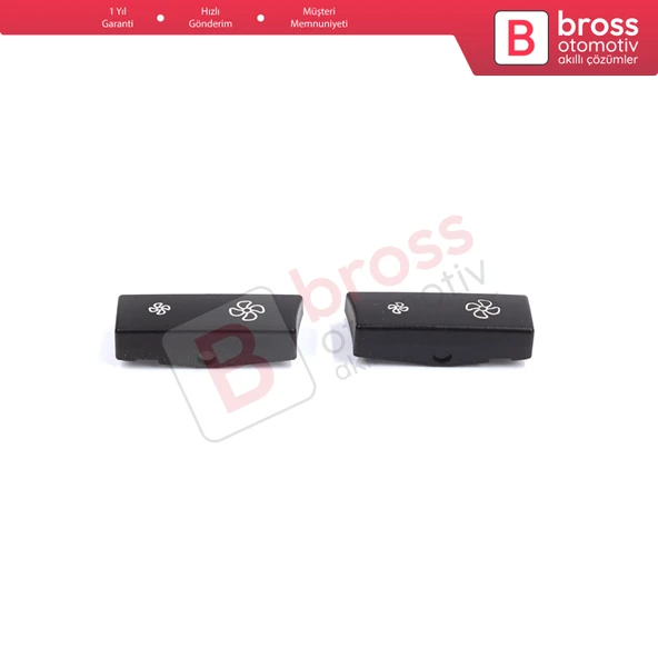 BMW 5 Serisi İçin 2 Parça Klima Düğme Kapağı 9233635; 9233644 - 2