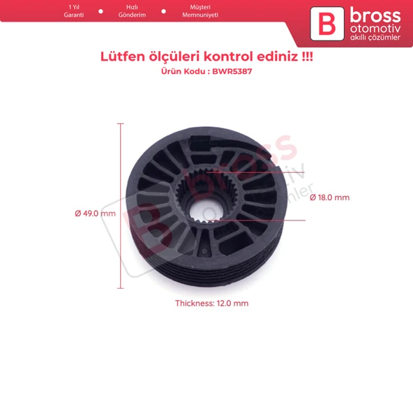 Audi A1 MK2 VW Passat B8 için Ön Sağ Cam Kriko Tamir Makarası 3G0837462 - 5