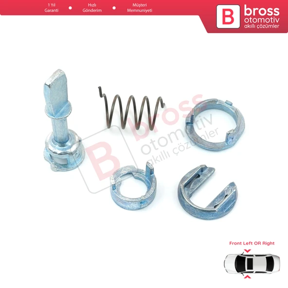 Skoda Fabia MK1 6Y Octavia MK1 1U 1U0837167 İçin Ön Sağ veya Sol Kapı Kilidi Tamir Takımı 45 mm - 4