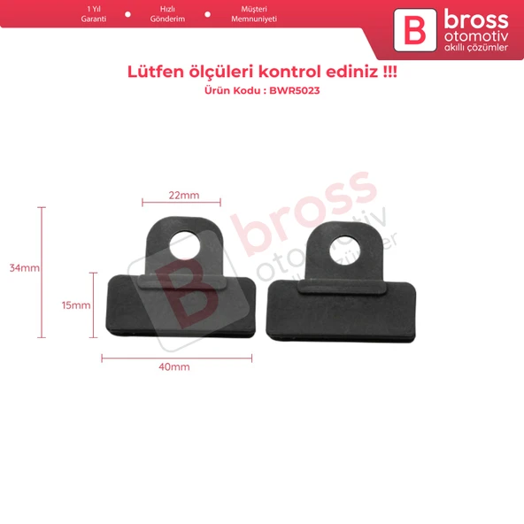 Toyota Corolla Prius Cruiser Hilux Matrix Pontiac Vibe Lexus RX İçin Kapı Cam Tutucu Kızak Klipsi - 5