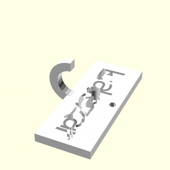 Lalezar Kişiye Özel Üretim Zincirsiz Anahtarlık Tutucu Sevgiliye Eşe Hediyelik Tag Askı Organik Plastikten - 2