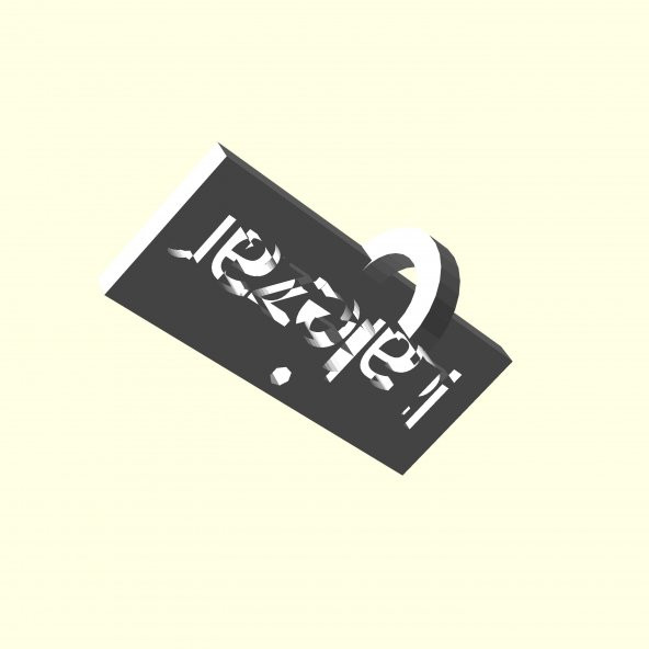 Lalezar Kişiye Özel Üretim Zincirsiz Anahtarlık Tutucu Sevgiliye Eşe Hediyelik Tag Askı Organik Plastikten - 7