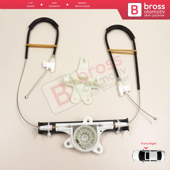 Nissan Terrano MK2 R20 Mercedes Vito W638 807000F010 İçin Elektrikli Ön Sağ Cam Kriko Tamir Seti