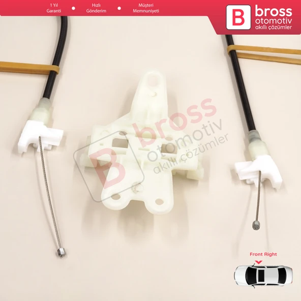 Nissan Terrano MK2 R20 Mercedes Vito W638 807000F010 İçin Elektrikli Ön Sağ Cam Kriko Tamir Seti - 4