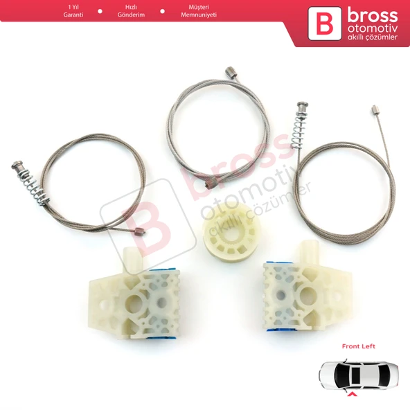 VW Tiguan MK1 5N 2007-2018 5-Kapı SUV 5N0837461 İçin Ön Sol Kapı Cam Kriko Tamir Seti - 3