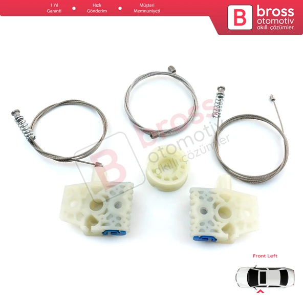 VW Tiguan MK1 5N 2007-2018 5-Kapı SUV 5N0837461 İçin Ön Sol Kapı Cam Kriko Tamir Seti - 4